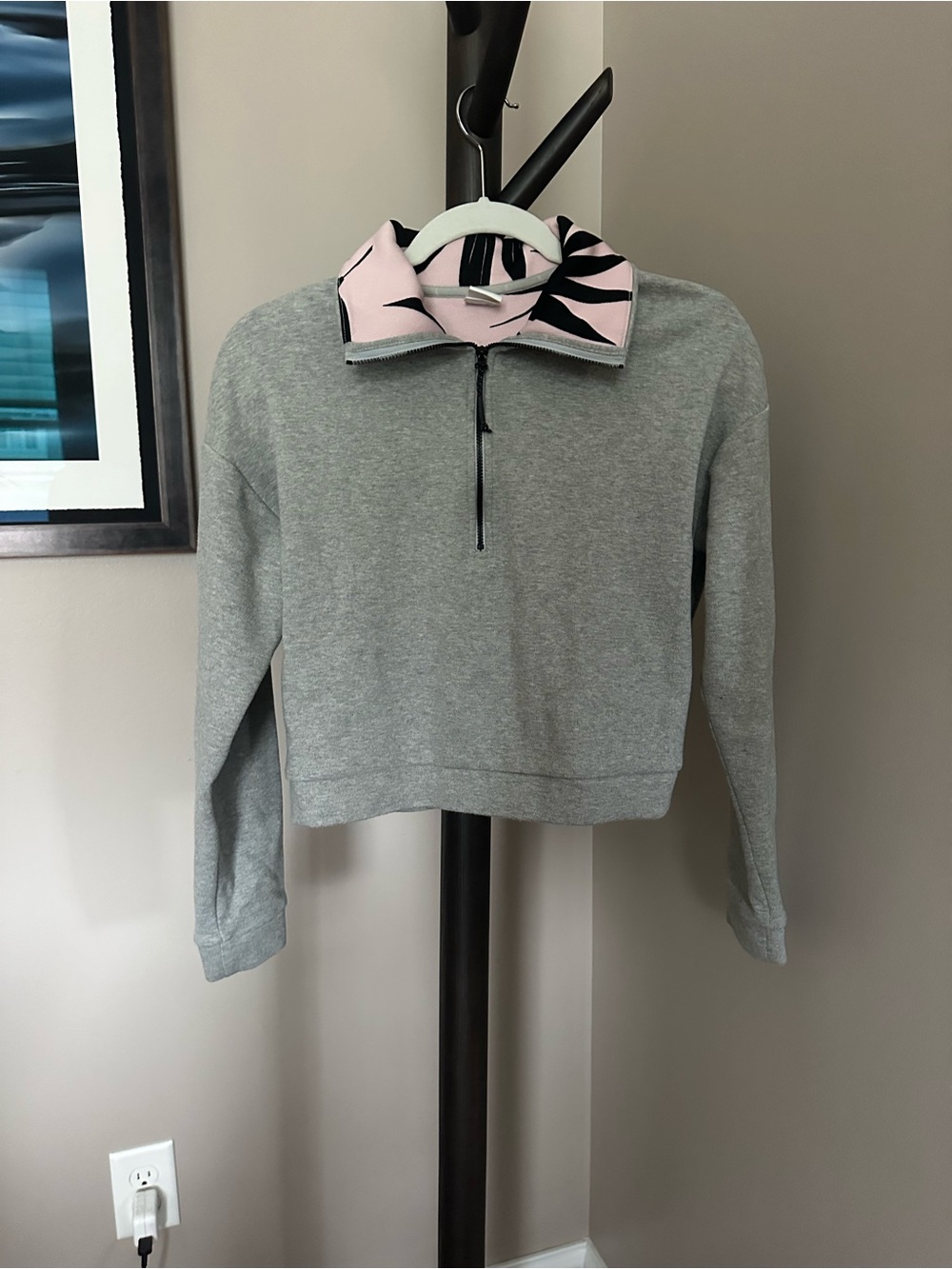 Lole Gray Quarter-Zip Sweatshirt